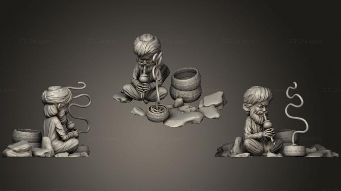 Miscellaneous figurines and statues (snake, STKR_0970) 3D models for cnc